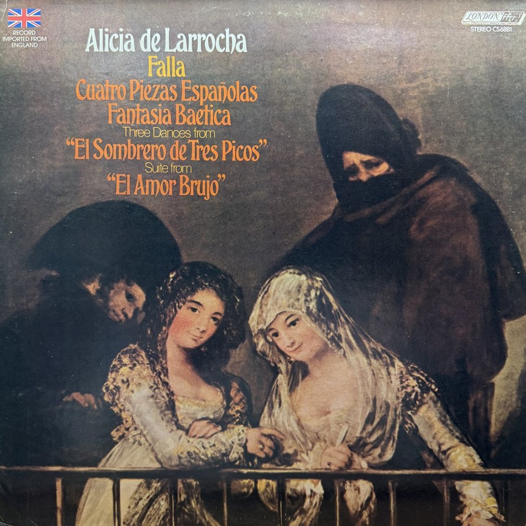 Alicia De Larrocha, Falla 〈Cuatro Piezas Españolas / Fantasia Baetica / Three Dances From "El Sombrero De Tres Picos" / Suite From "El Amor Brujo"〉 자켓