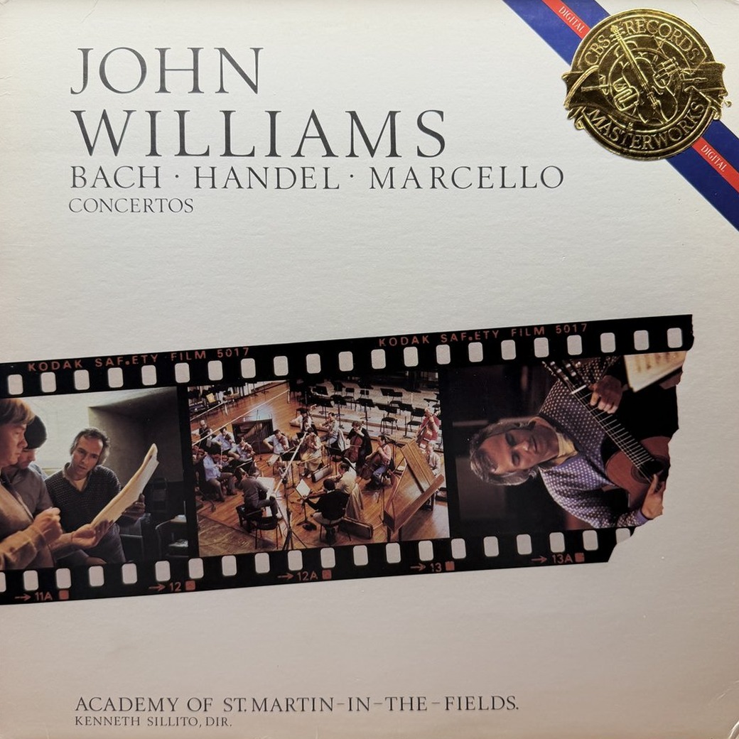 John Williams, Bach / Handel / Marcello, Academy Of St. Martin-In-The-Fields, Kenneth Sillito 〈Concertos〉 자켓