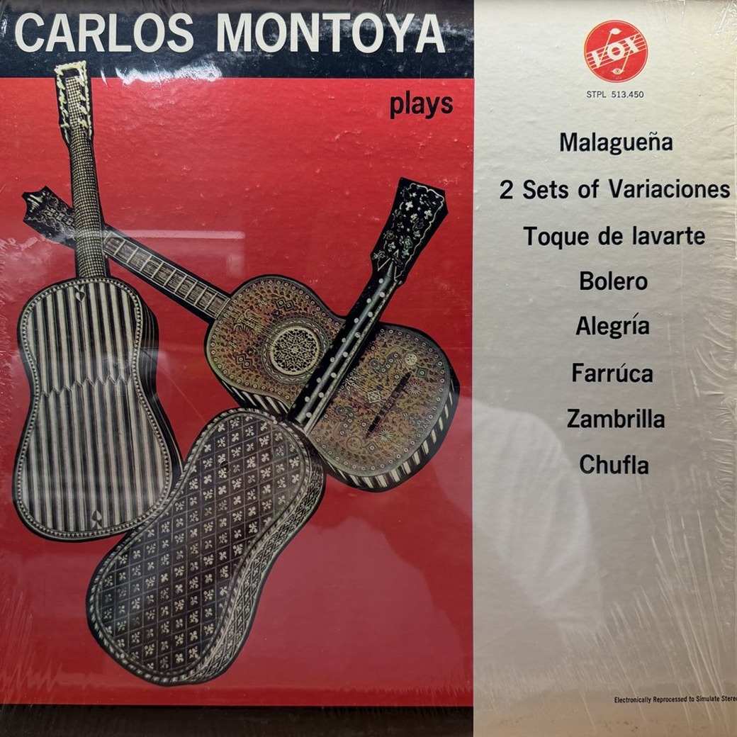 Carlos Montoya 〈Carlos Montoya Plays Malagueña, 2 Sets Of Variaciones, Toque De Lavarte, Bolero, Alegria, Farruca, Zambrilla, Chufla〉 자켓