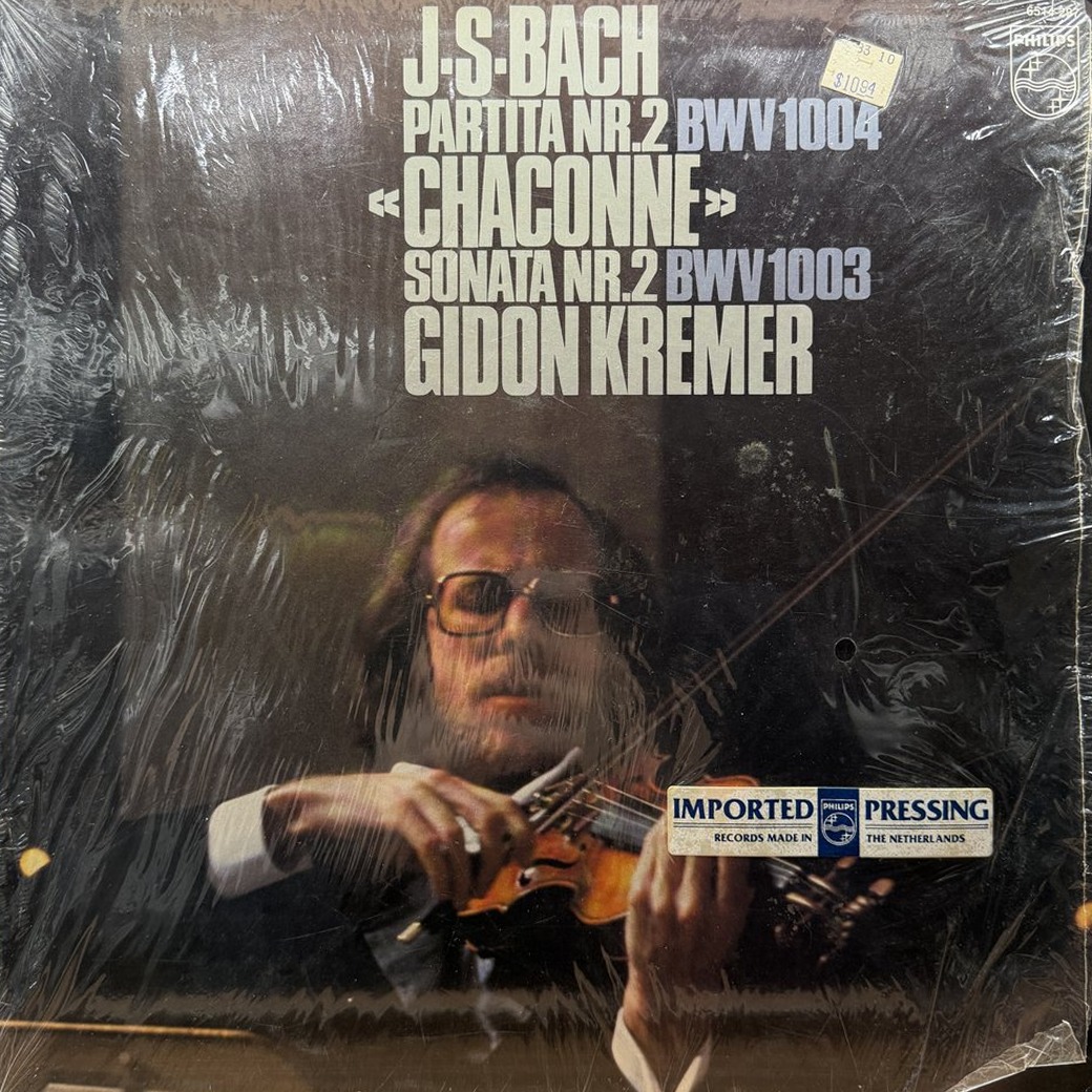 Bach | Gidon Kremer 〈Partita No. 2 In D Minor, BWV 1004, "Chaconne," Sonata No. 2 In A Minor, BWV 1003〉 자켓