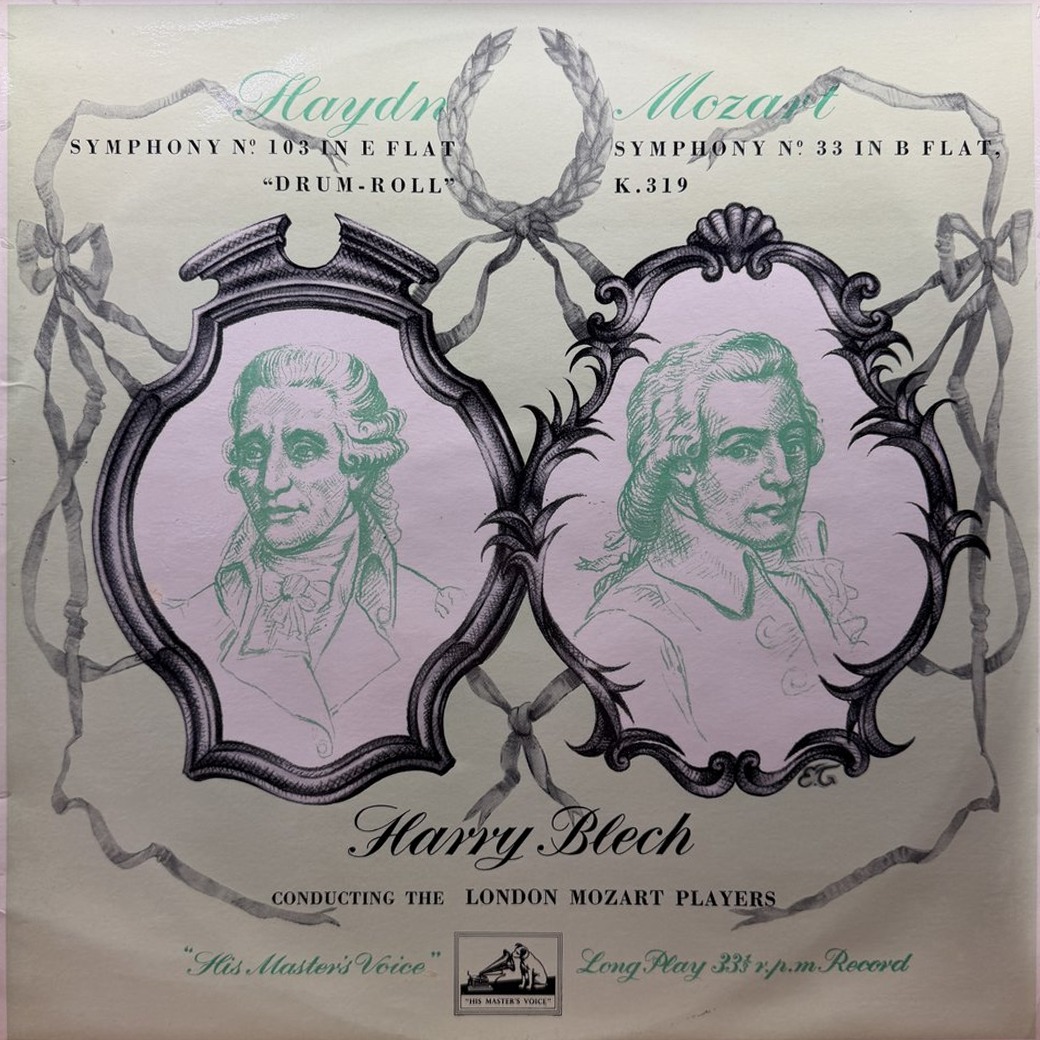 Haydn, Mozart, London Mozart Players, Harry Blech 〈Symphony No. 103 In E Flat "Drum Roll" / Symphony No. 33 In B Flat, K.319〉 자켓