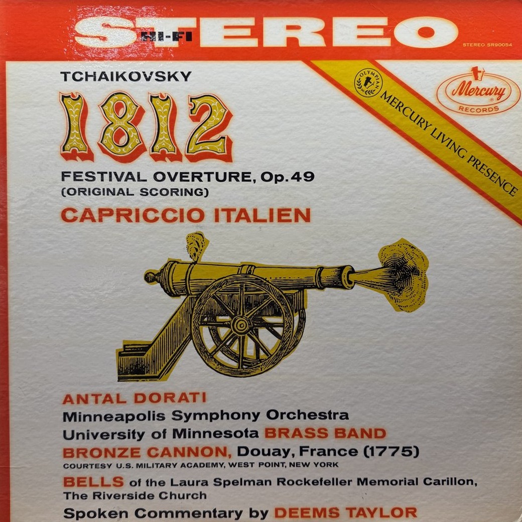 Tchaikovsky, Antal Dorati, Minneapolis Symphony Orchestra, University Of Minnesota Brass Band, Deems Taylor 〈1812 Festival Overture, Op. 49 / Capriccio Italien〉 자켓