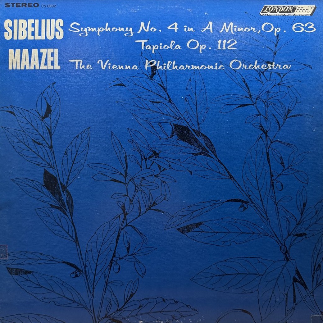 Maazel, Sibelius, Vienna Philharmonic 〈Symphony No.4 / Tapiola〉 자켓