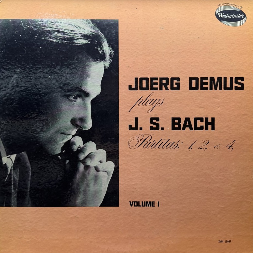 Joerg Demus Plays J. S. Bach 〈Partitas: 1, 2, & 4, (Volume 1)〉 자켓