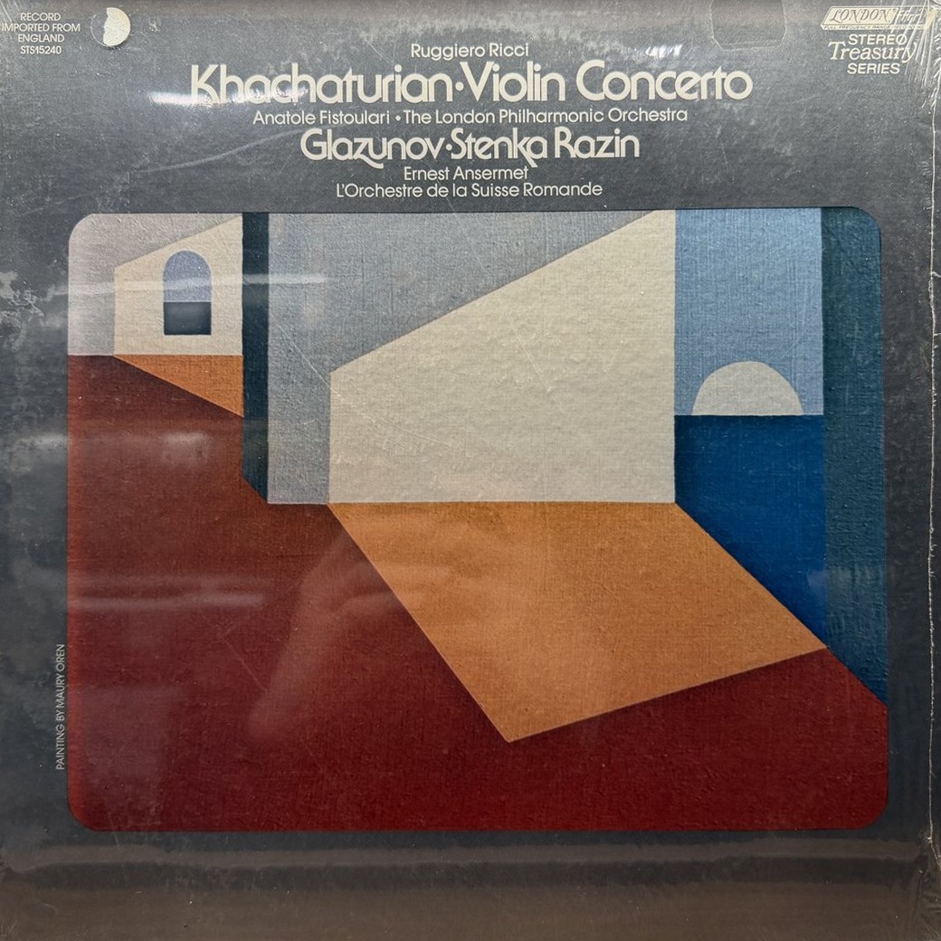 Khachaturian - Ruggiero Ricci, The London Philharmonic Orchestra, Anatole Fistoulari 〈Khachaturian Violin Concerto〉 자켓
