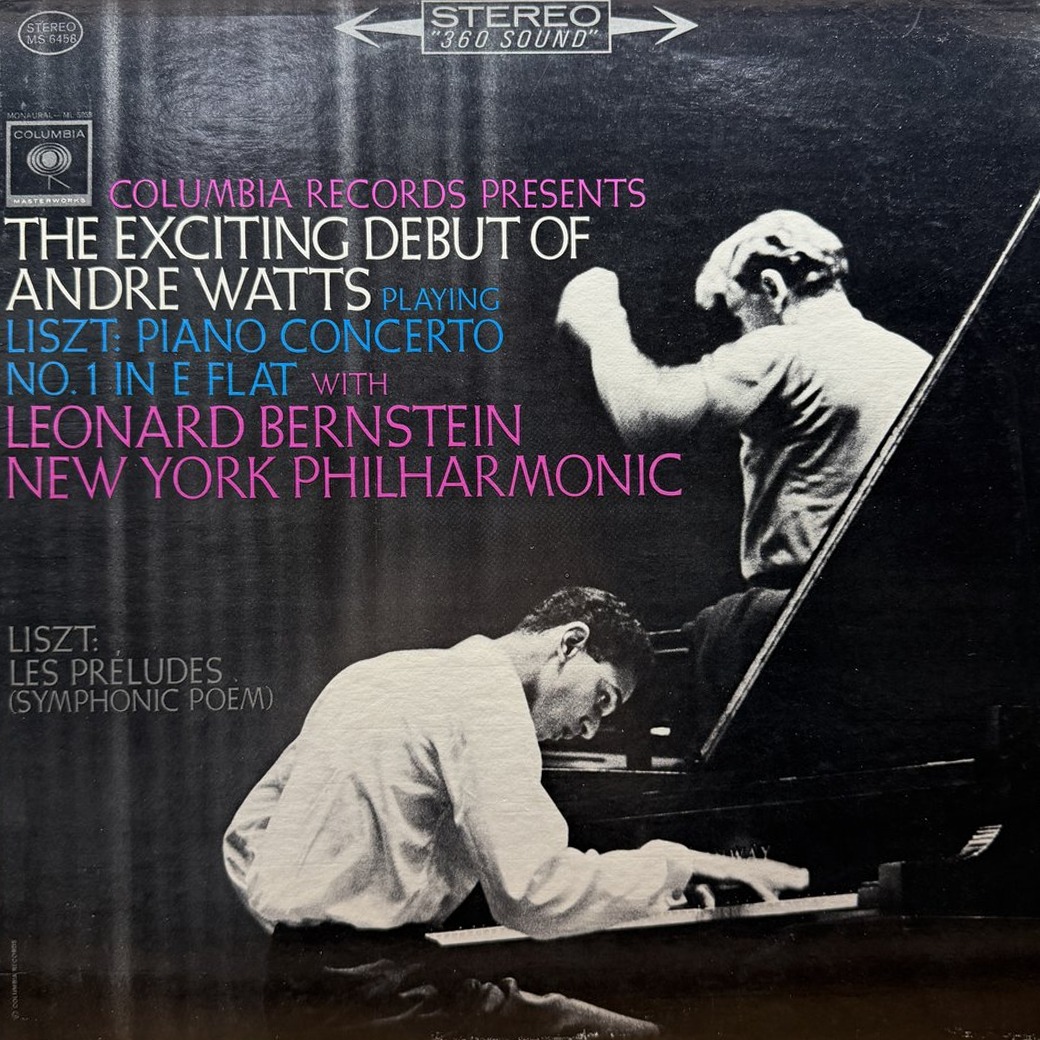 Liszt / André Watts, New York Philharmonic, Leonard Bernstein 〈Concerto No. 1 In E Flat Major For Piano And Orchestra / Les Preludes (Symphonic Poem)〉 자켓