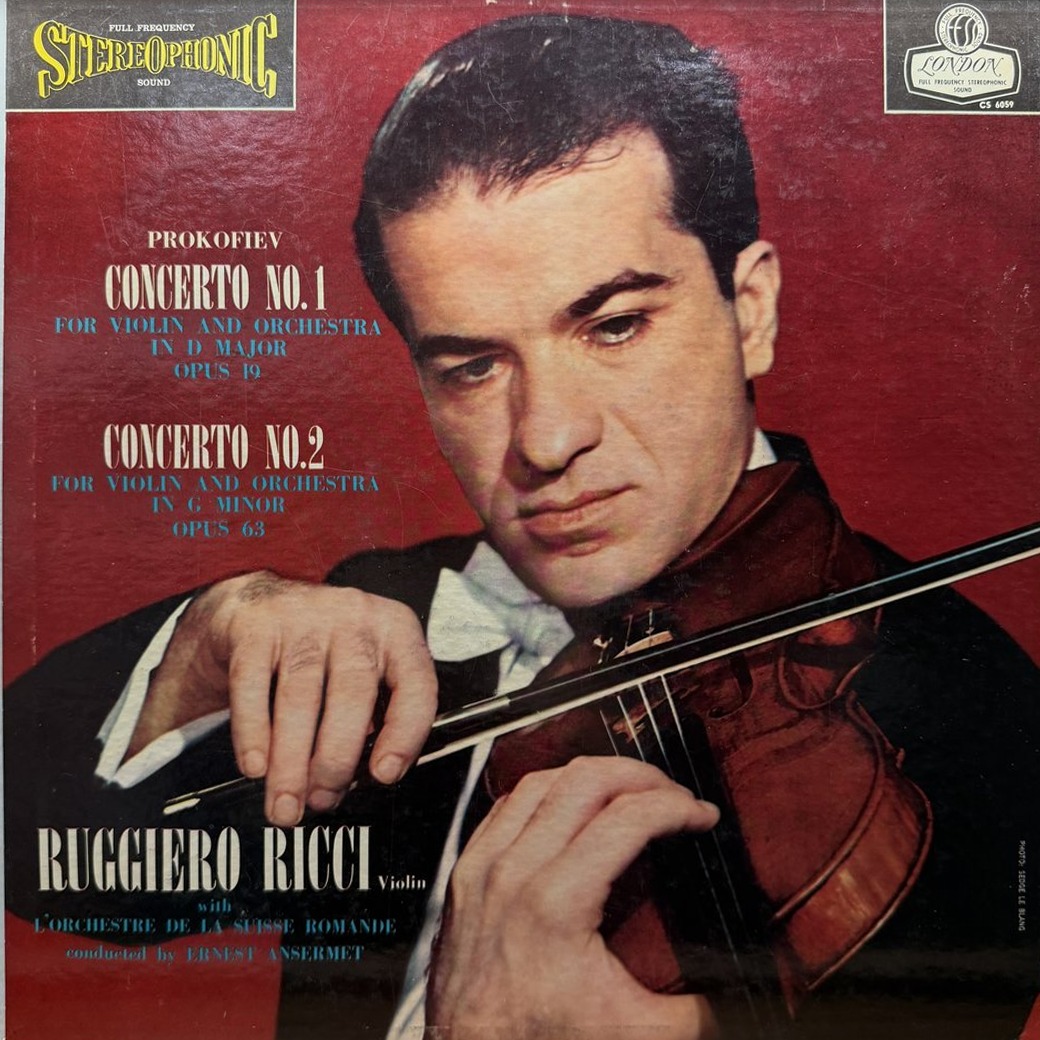Ruggiero Ricci With L'Orchestre De La Suisse Romande Conducted By Ernest Ansermet, Prokofiev 〈Violin Concerti Nos. 1 And 2〉 자켓
