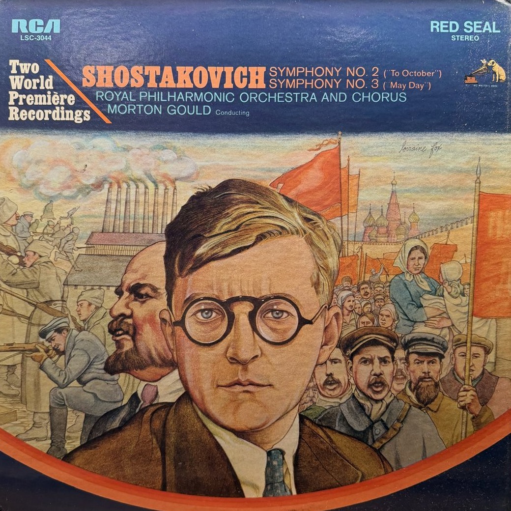Shostakovich, Royal Philharmonic Orchestra And Chorus, Morton Gould 〈Symphony No. 2 ("To October") / Symphony No. 3 ("May Day")〉 자켓