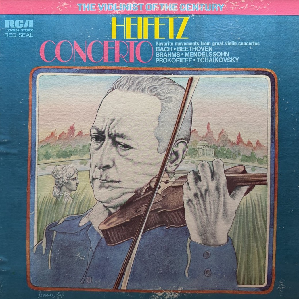 Jascha Heifetz / Bach, Beethoven, Mendelssohn, Prokofieff, Tchaikovsky, Brahms 〈Heifetz Concerto〉 자켓