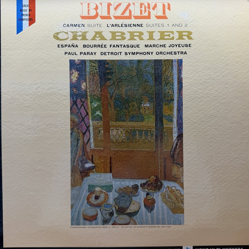 Paul Paray · Detroit SO 〈Bizet: L'Arlésienne / Chabrier: España〉 자켓