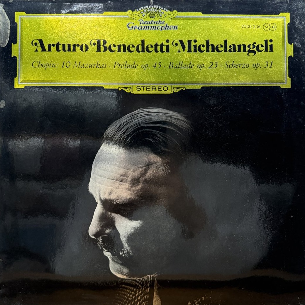 Arturo Benedetti Michelangeli, Chopin 〈10 Mazurkas · Prélude Op. 45 · Ballade Op. 23 · Scherzo Op. 31〉 자켓