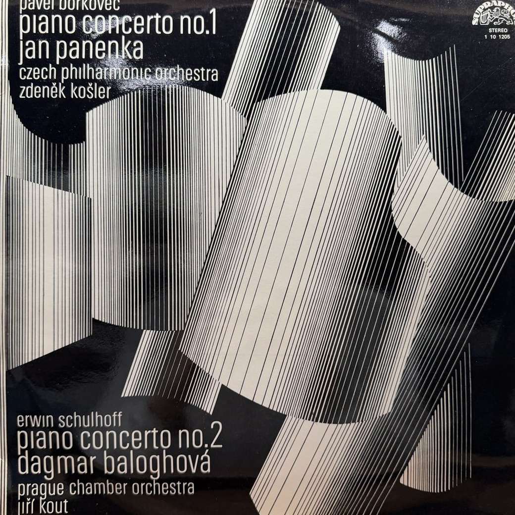 Pavel Bořkovec, Erwin Schulhoff - Jan Panenka / Czech Philharmonic Orchestra, Zdeněk Košler, Dagmar Baloghová, Prague Chamber Orchestra, Jiří Kout 〈Piano Concerto No.1 / Piano Concerto No.2〉 자켓