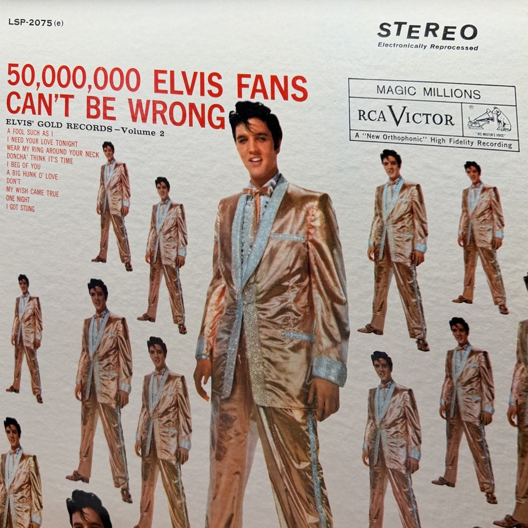Elvis Presley 〈50,000,000 Elvis Fans Can't Be Wrong (Elvis' Gold Records, Vol. 2)〉 자켓