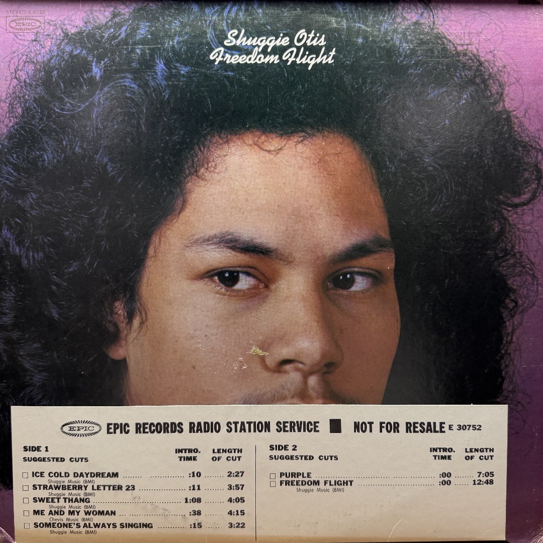 Shuggie Otis — Freedom Flight 자켓 (Epic, 1971, 프로모)