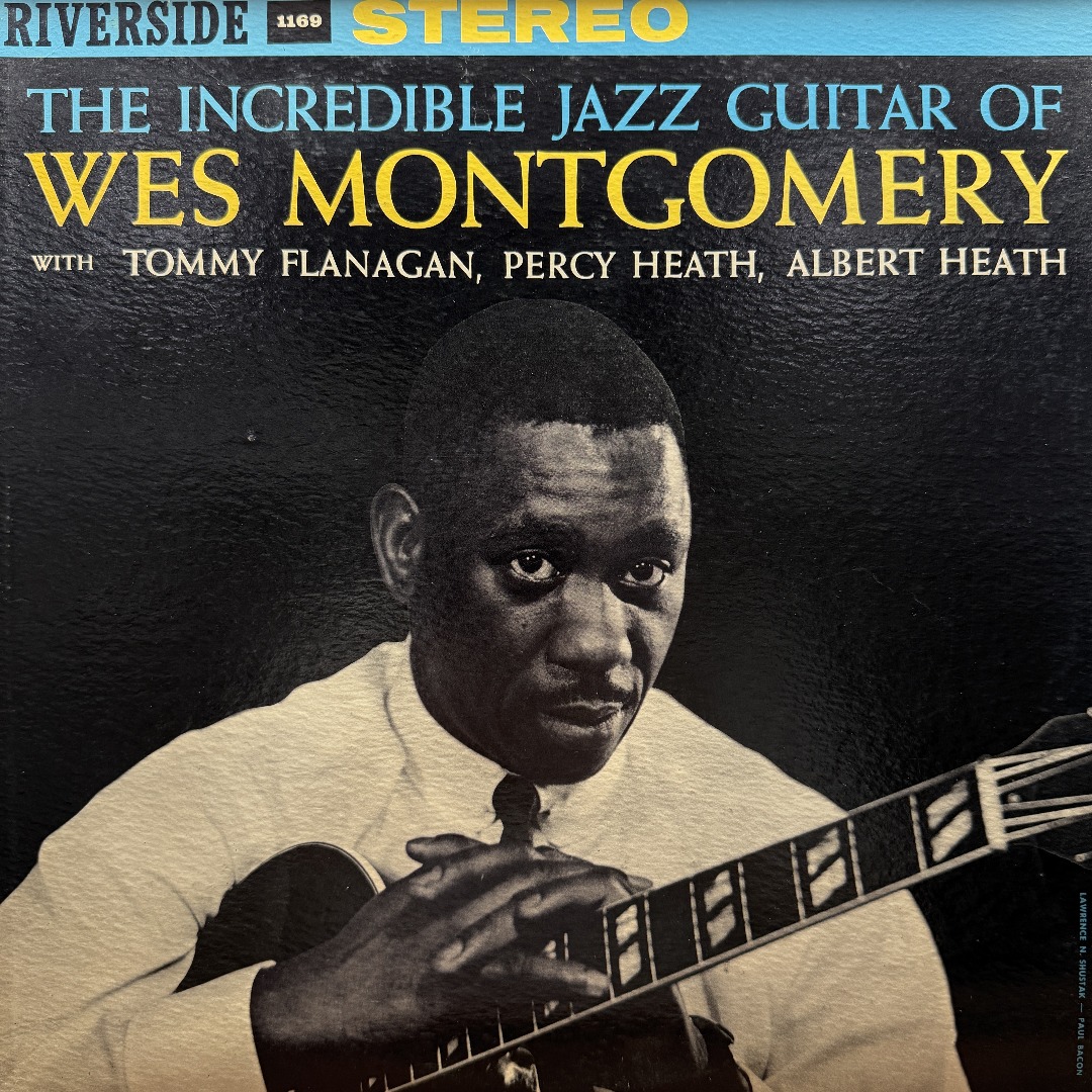 The Incredible Jazz Guitar of Wes Montgomery 자켓 (Riverside RLP 1169, Stereo, 1960 First Stereo Press)