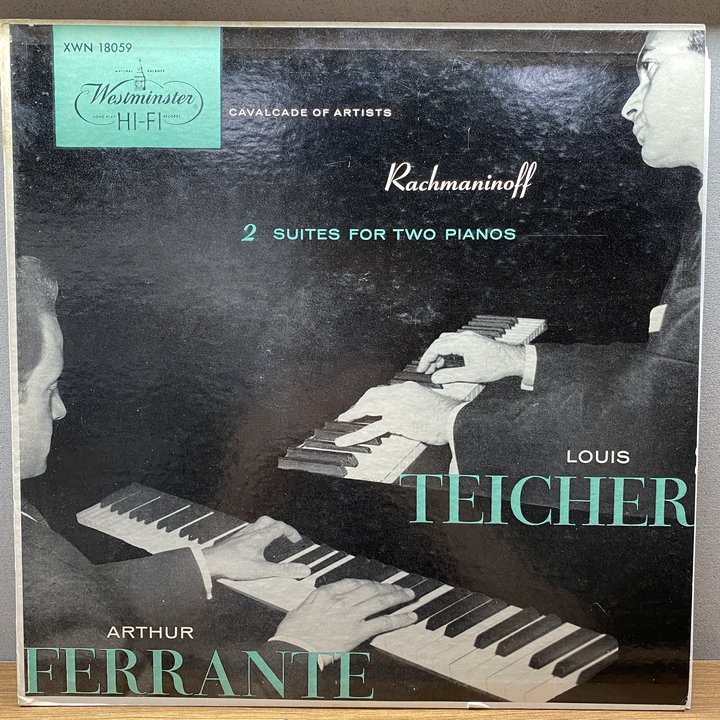 Louis Teicher, Arthur Ferrante 〈Rachmaninoff 2 Suites for Two Pianos〉 자켓