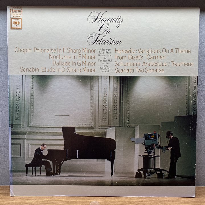 Horowitz 〈Horowitz On Television〉 자켓