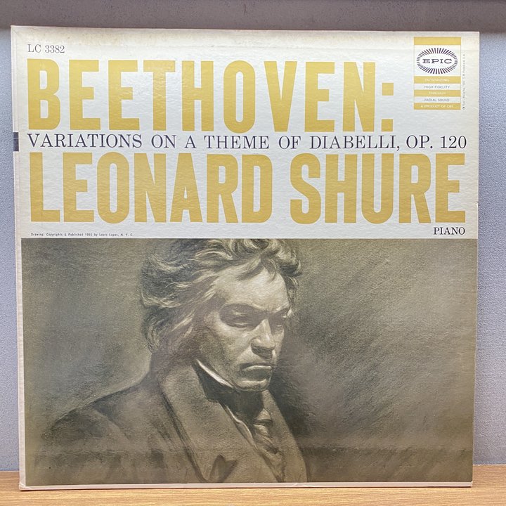 Beethoven, Leonard Shure 〈Variations On A Theme Of Diabelli, Op. 120〉 자켓