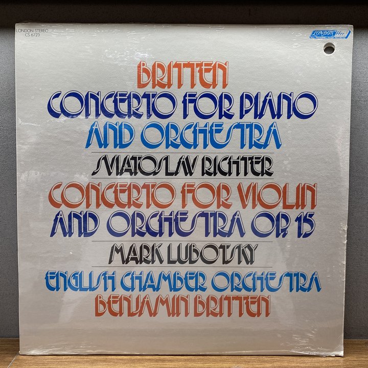 Lubotsky, English Chamber Orchestra 〈Concerto For Piano And Orcchestra〉 자켓